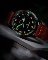 Sidewinder Spitfire men's pilot watch (COGNAC)